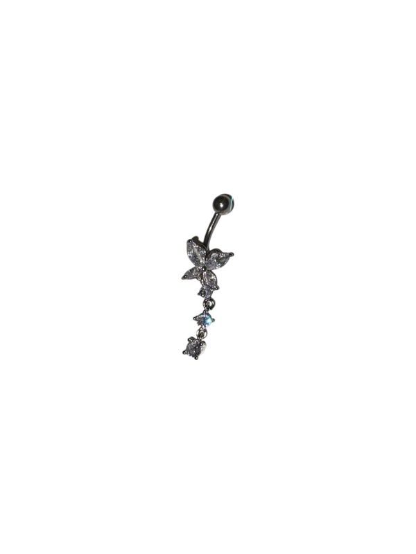 Navelpiercing vlinder met hangers
