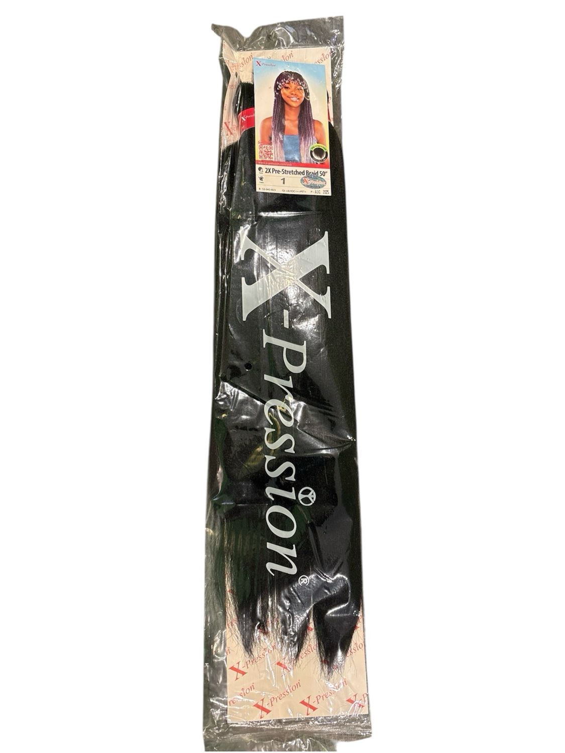 X-Pression 2x Pre-Stretched Braid 50” Color 1