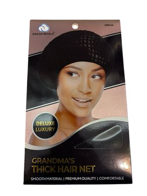 Dream World Grandma’s Thick Hair Net Black