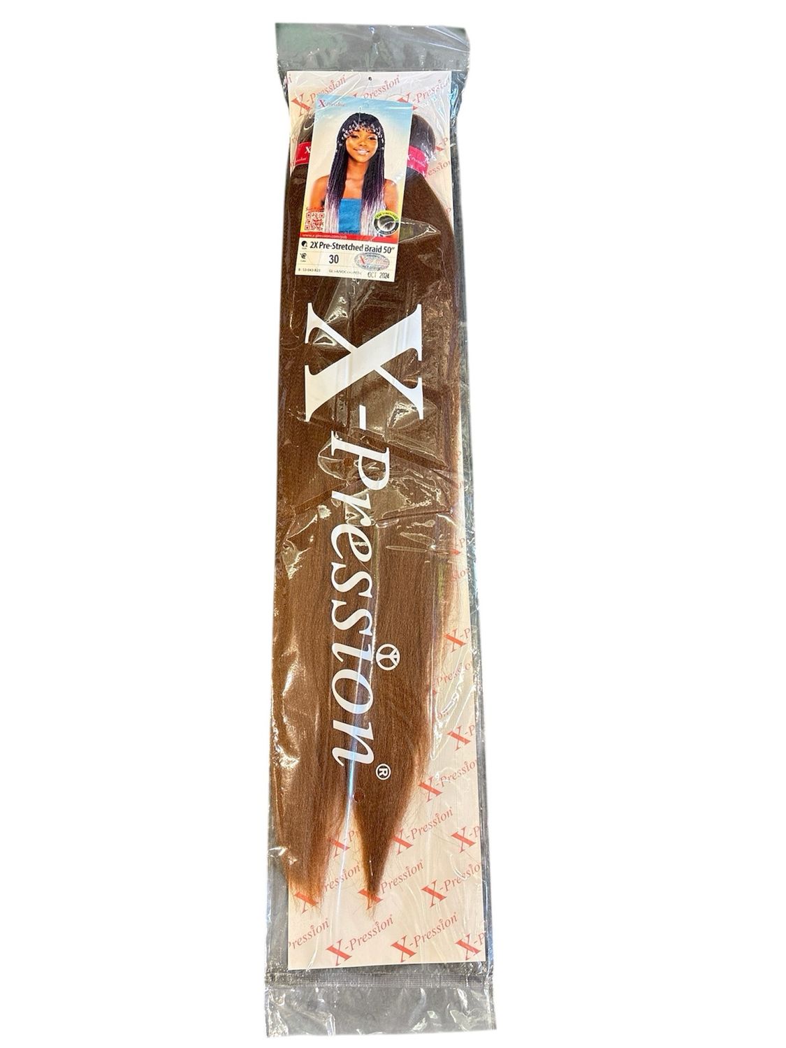 X-Pression 2x Pre-Stretched Braid 50” Color 30