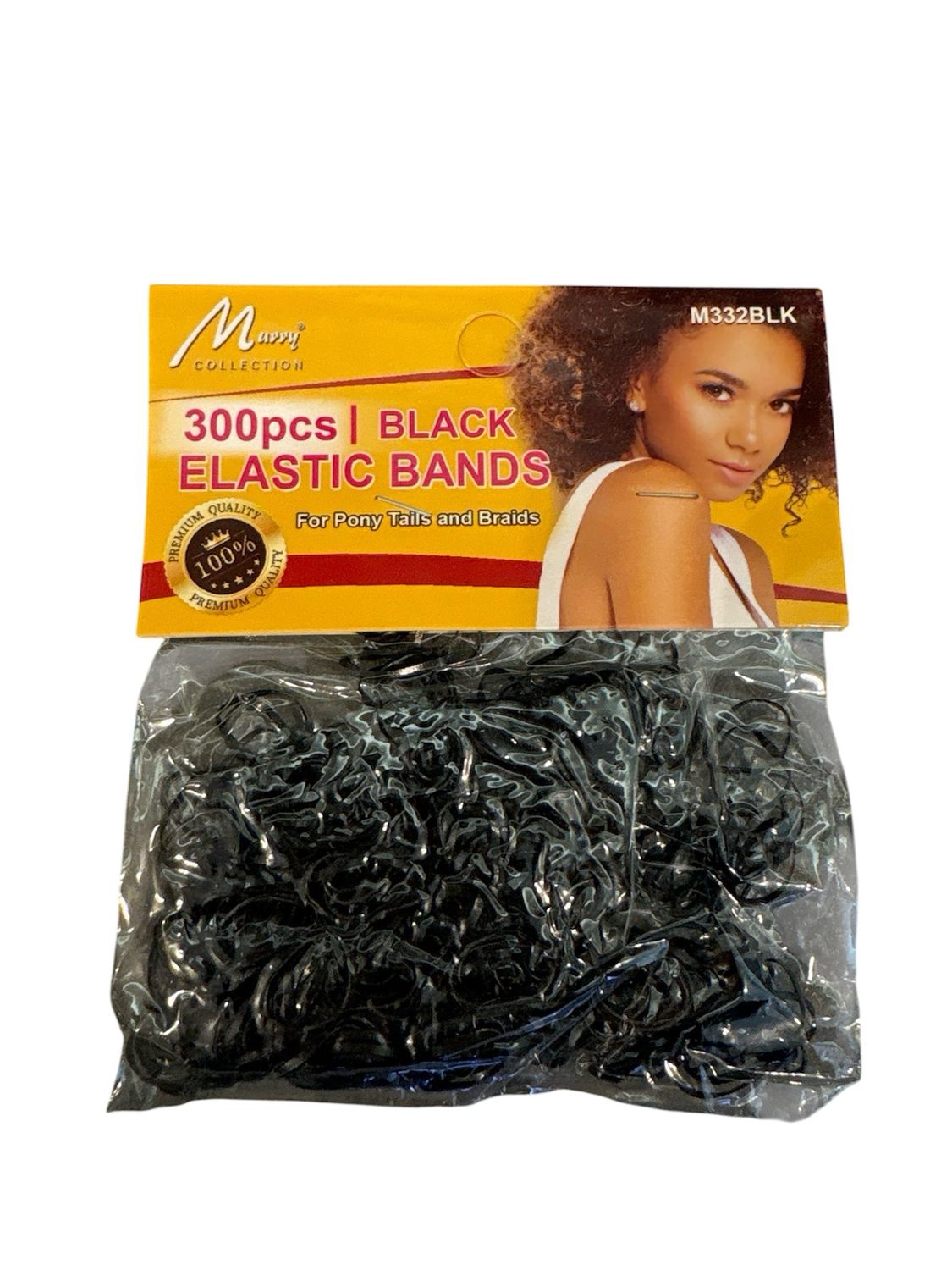 Murry Collection Black Elastic Bands 300pcs