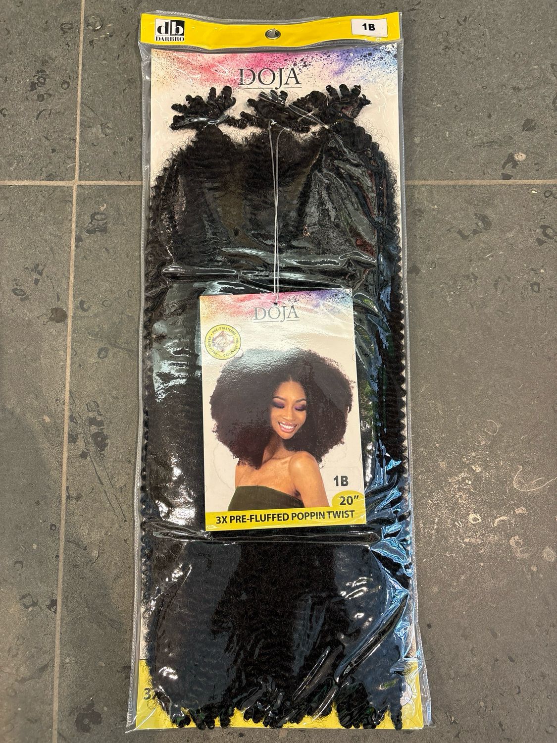 Darbro Doja 3x Pre-Fluffed Poppin Twist 20” Color 1B