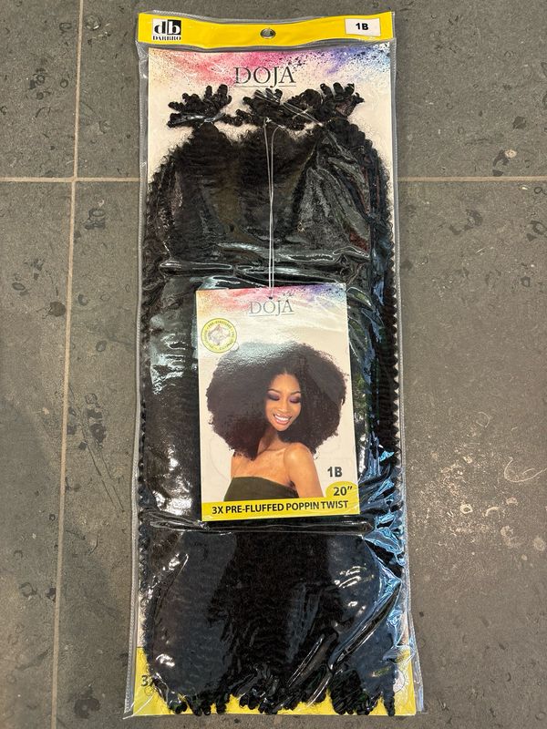 Darbro Doja 3x Pre-Fluffed Poppin Twist 20” Color 1B