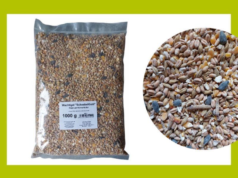 Wachtigel "SchnabelGold" Premium Körnerfutter
