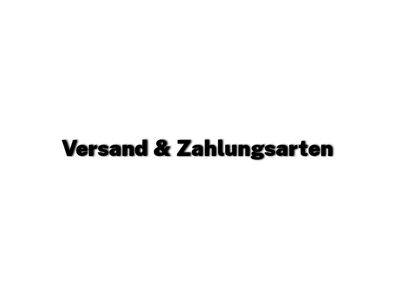 ▪︎ Versand/Zahlung