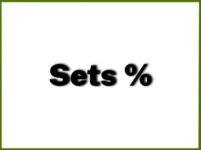 Sets %