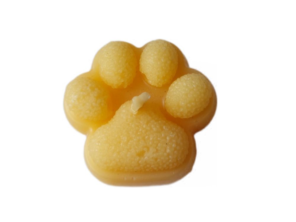 Bienenwachskerze "Pfötchen"