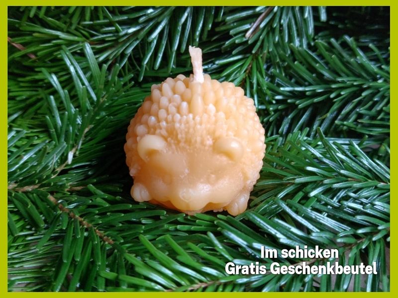 Bienenwachskerze "Igelchen" Bienenwachskerze "Igelchen"