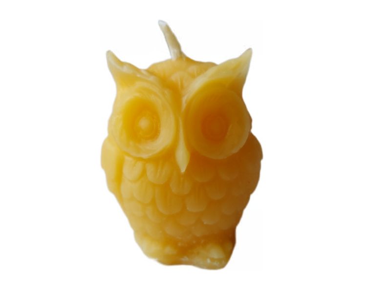 Bienenwachskerze "Eule"