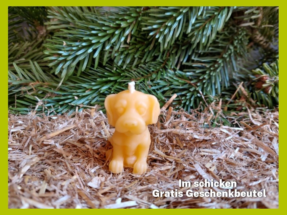 Bienenwachskerze "Hündchen"