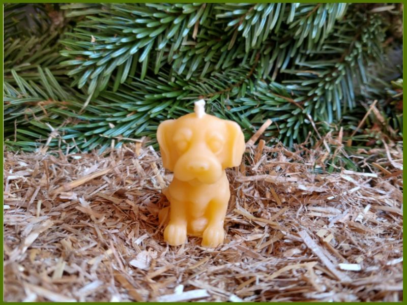 Bienenwachskerze "Hündchen"