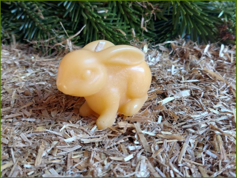 Bienenwachskerze "Häschen"