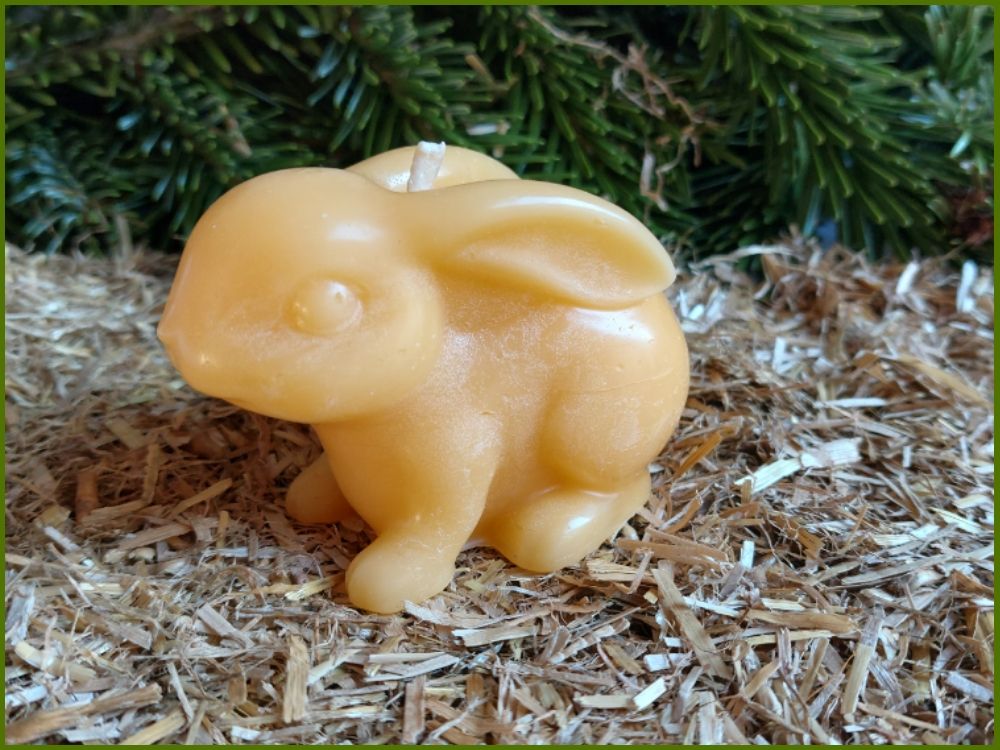 Bienenwachskerze "Hase"