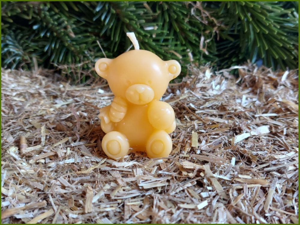 Bienenwachskerze "Teddy"