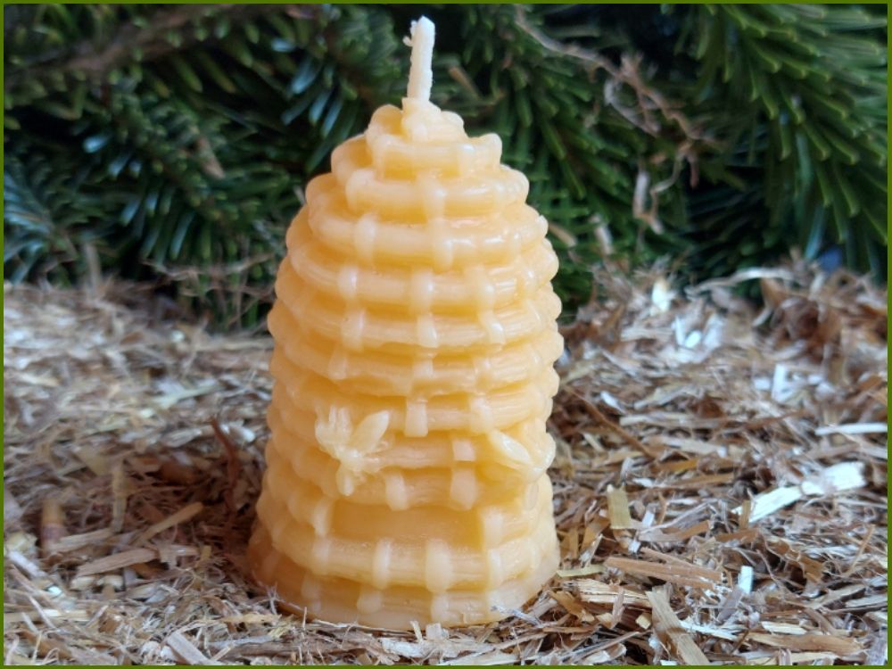 Bienenwachskerze "Bienenkorb"