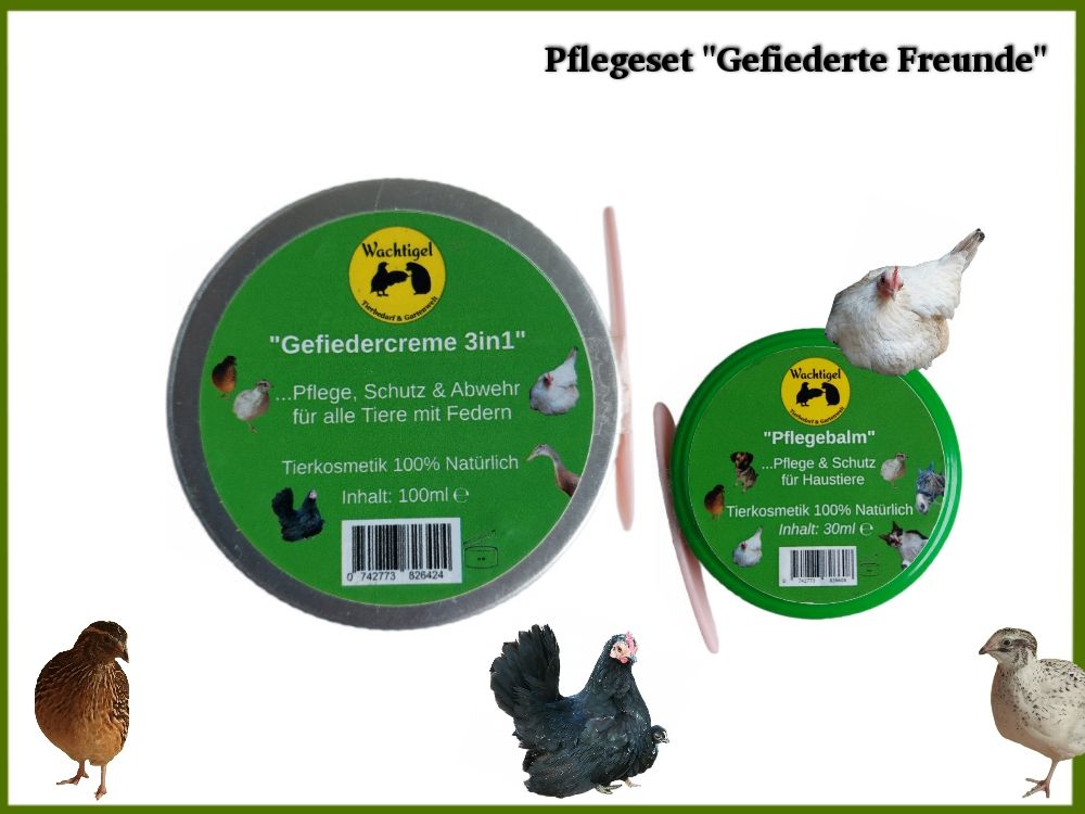 Wachtigel Pflegeset "Gefiederte Freunde"