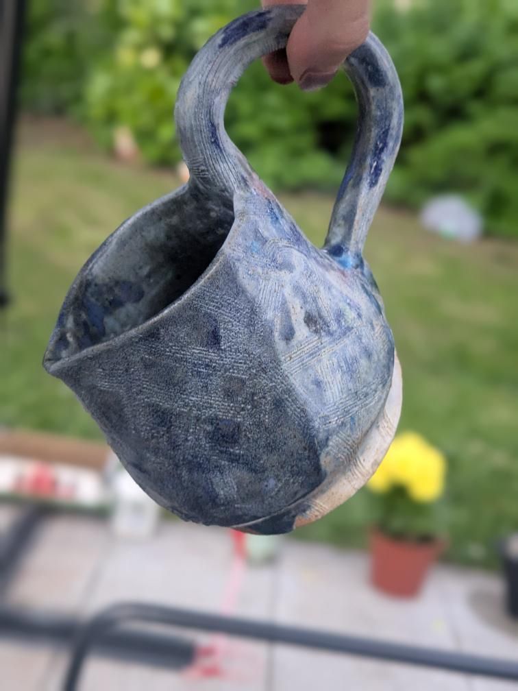 Hand-thrown sensory milk jug