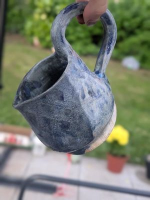 Hand-thrown sensory milk jug