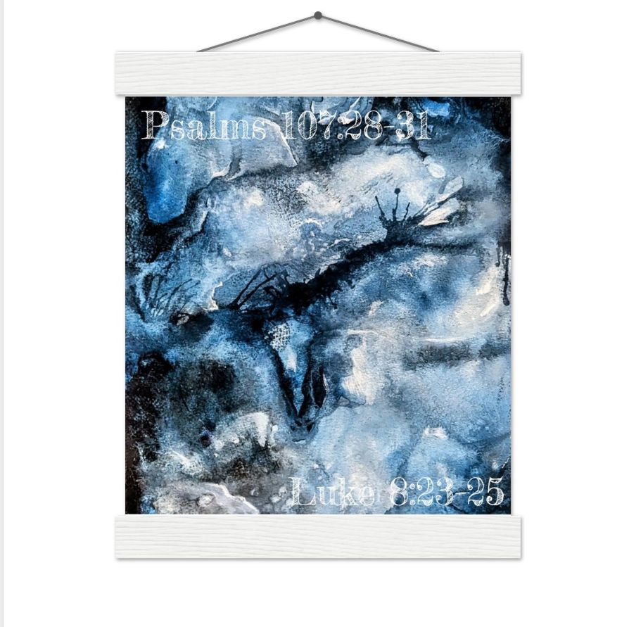 The lord calms the storms hanging print The lord calms the storms hanging print