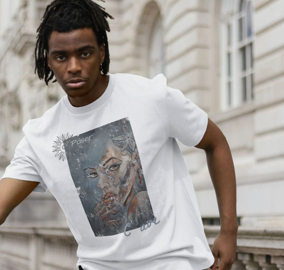 Cotton Tee - Poser print Cotton Tee - Poser print