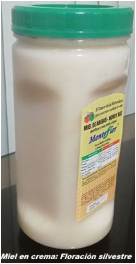 Miel silvestre virgen en crema
