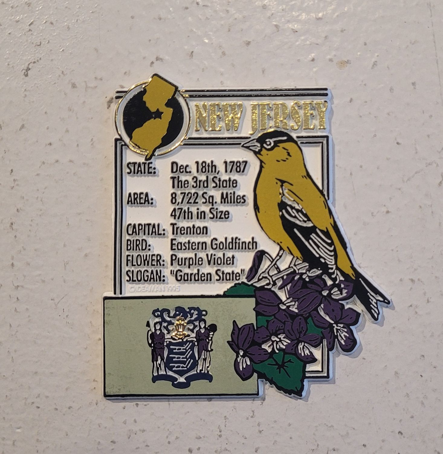 Goldfinch Info Magnet