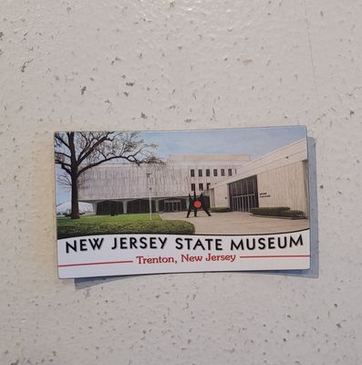 A magnet featuring a photo of the New Jersey State Museum.