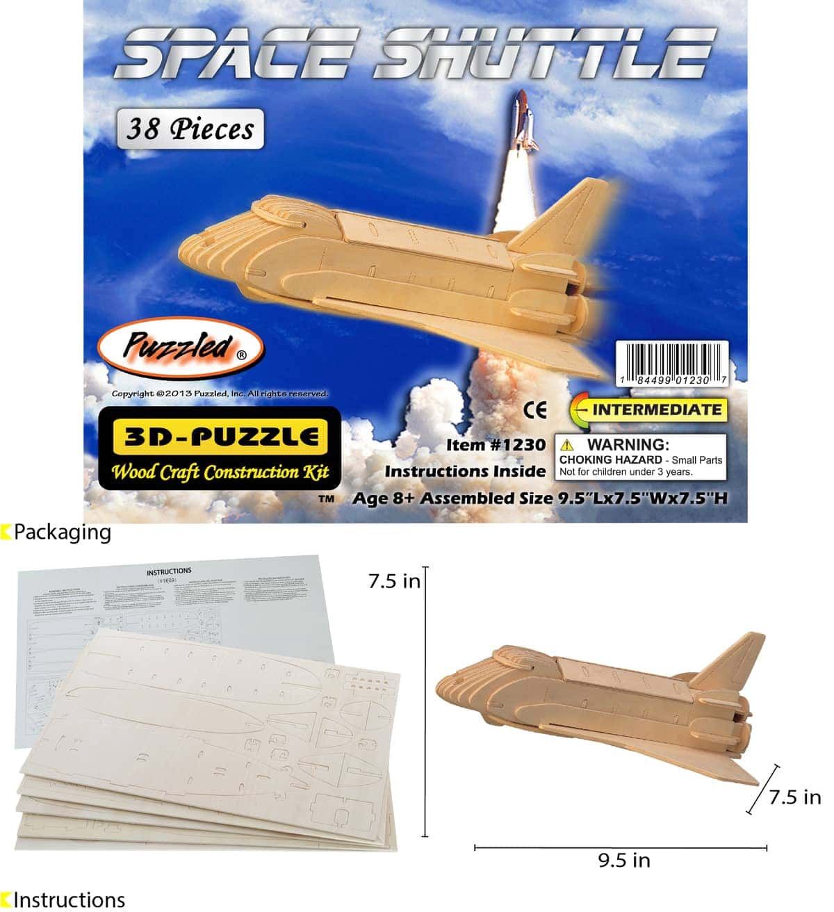 3D Space Puzzles, Type: Space Shuttle