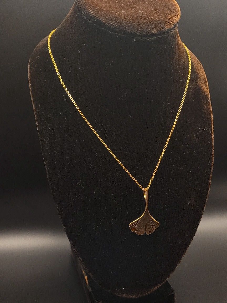Ginkgo Leaf Pendant