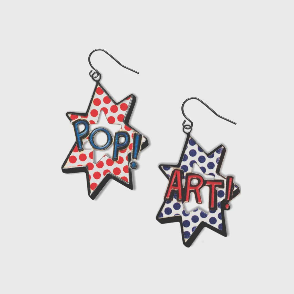 Boxed Pop Art Earrings