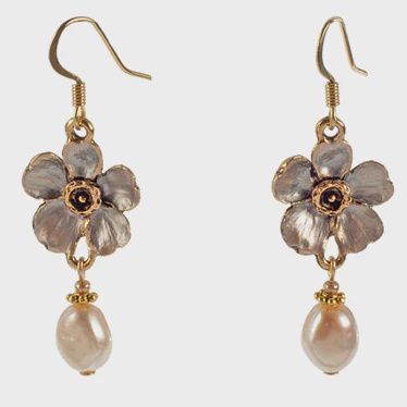 Cherry Blossom and Pearl Earrings