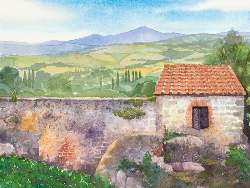 Pienza Wall