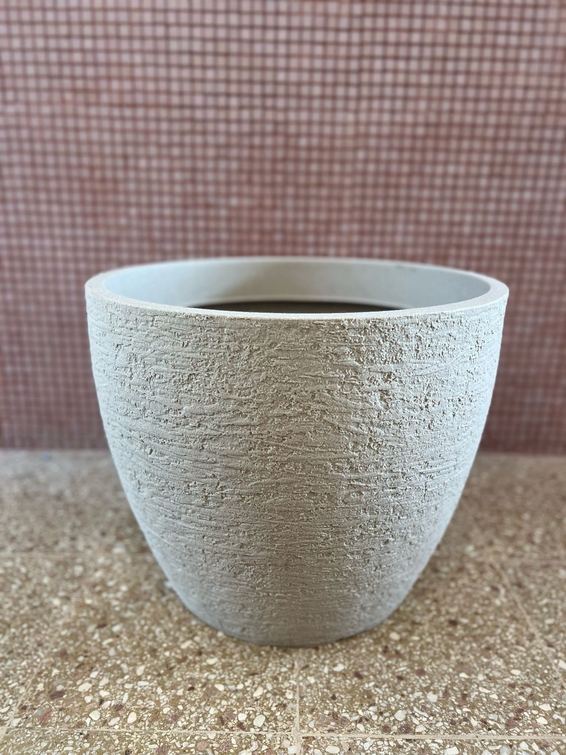 Maceta Redonda Cemento Cast 50 0049