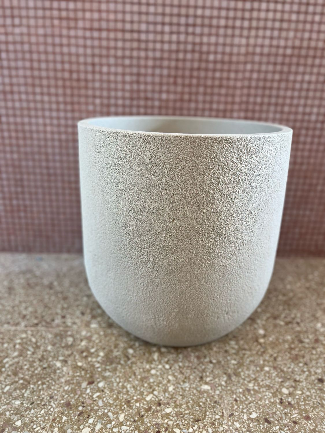 Maceta Redonda Cemento Cast 33S 0048