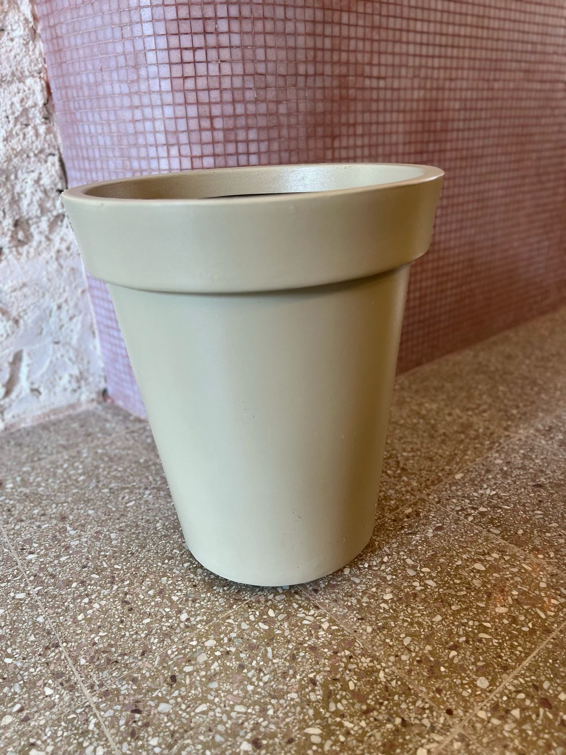 Maceta Clásica N55 Blanca/Gris/Beige 0032