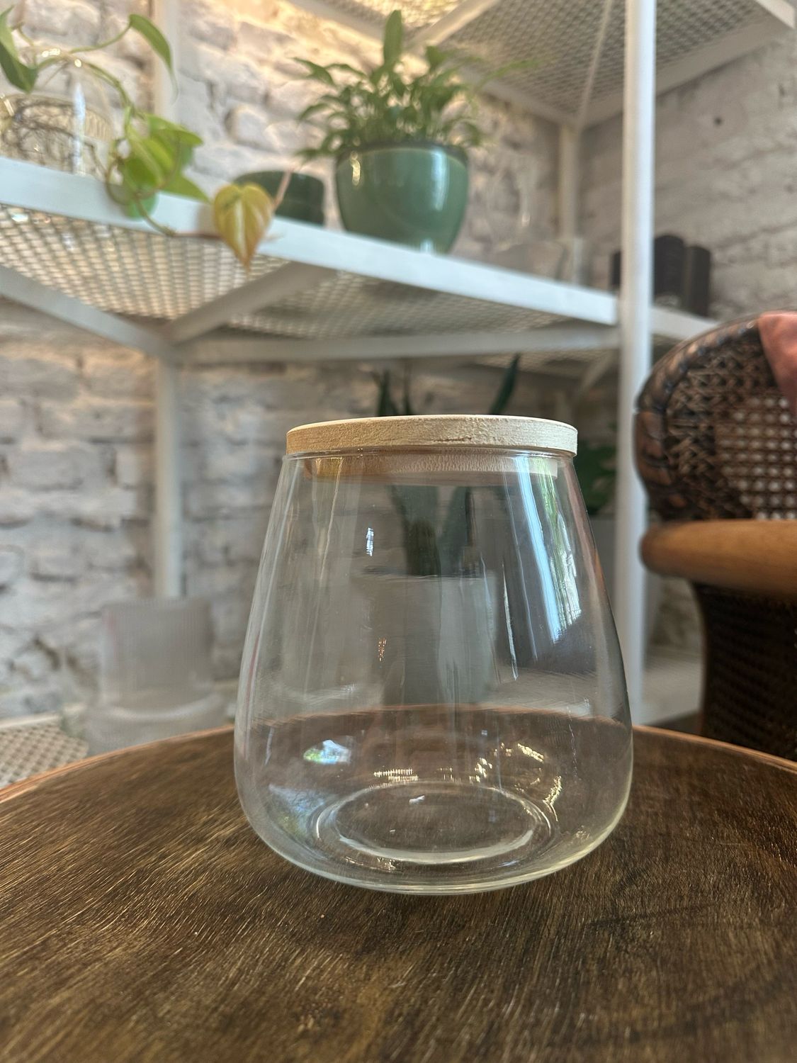 Florero Sassa con tapa de madera M