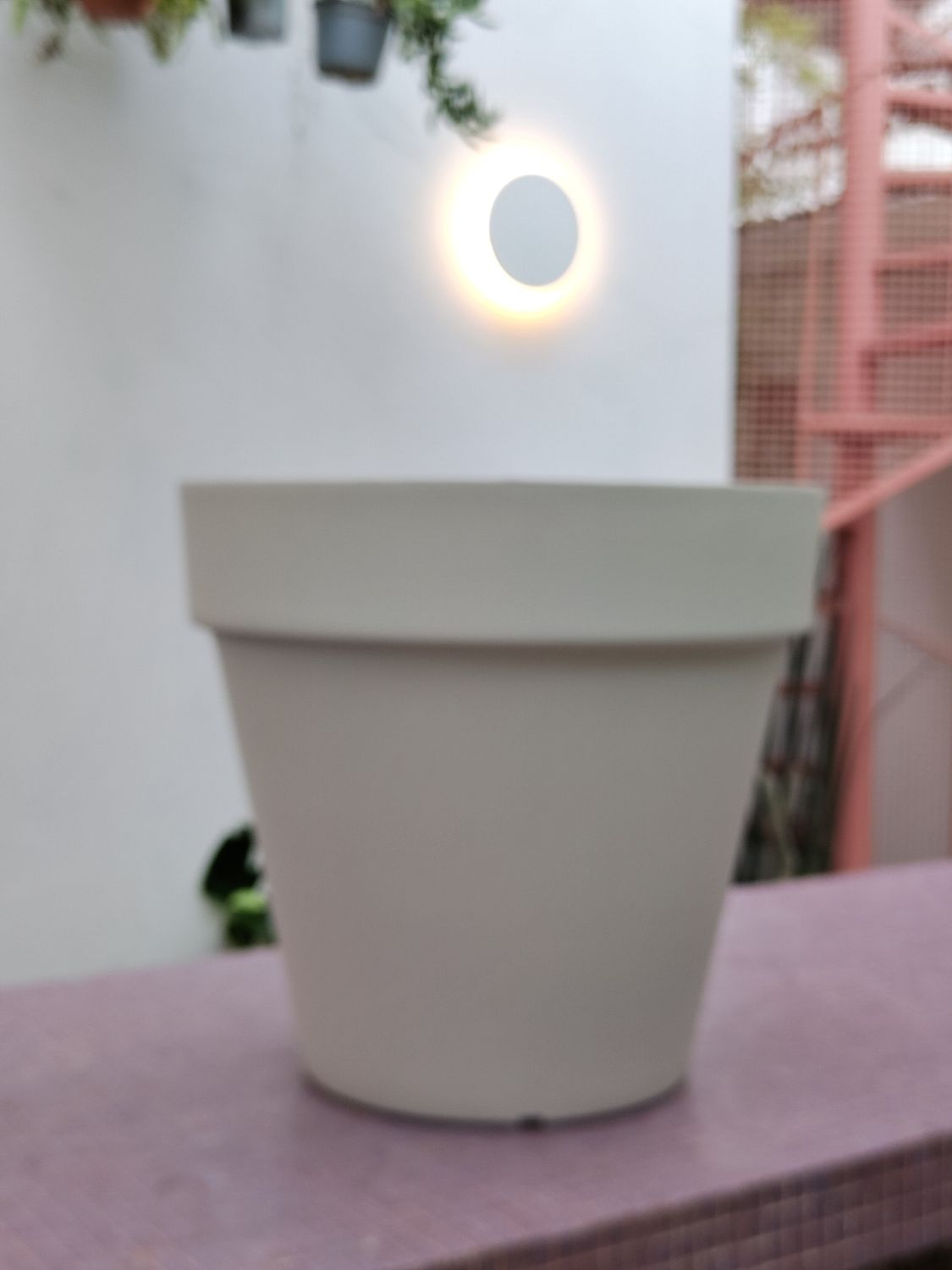 Maceta turquia marfil mate 50 cm