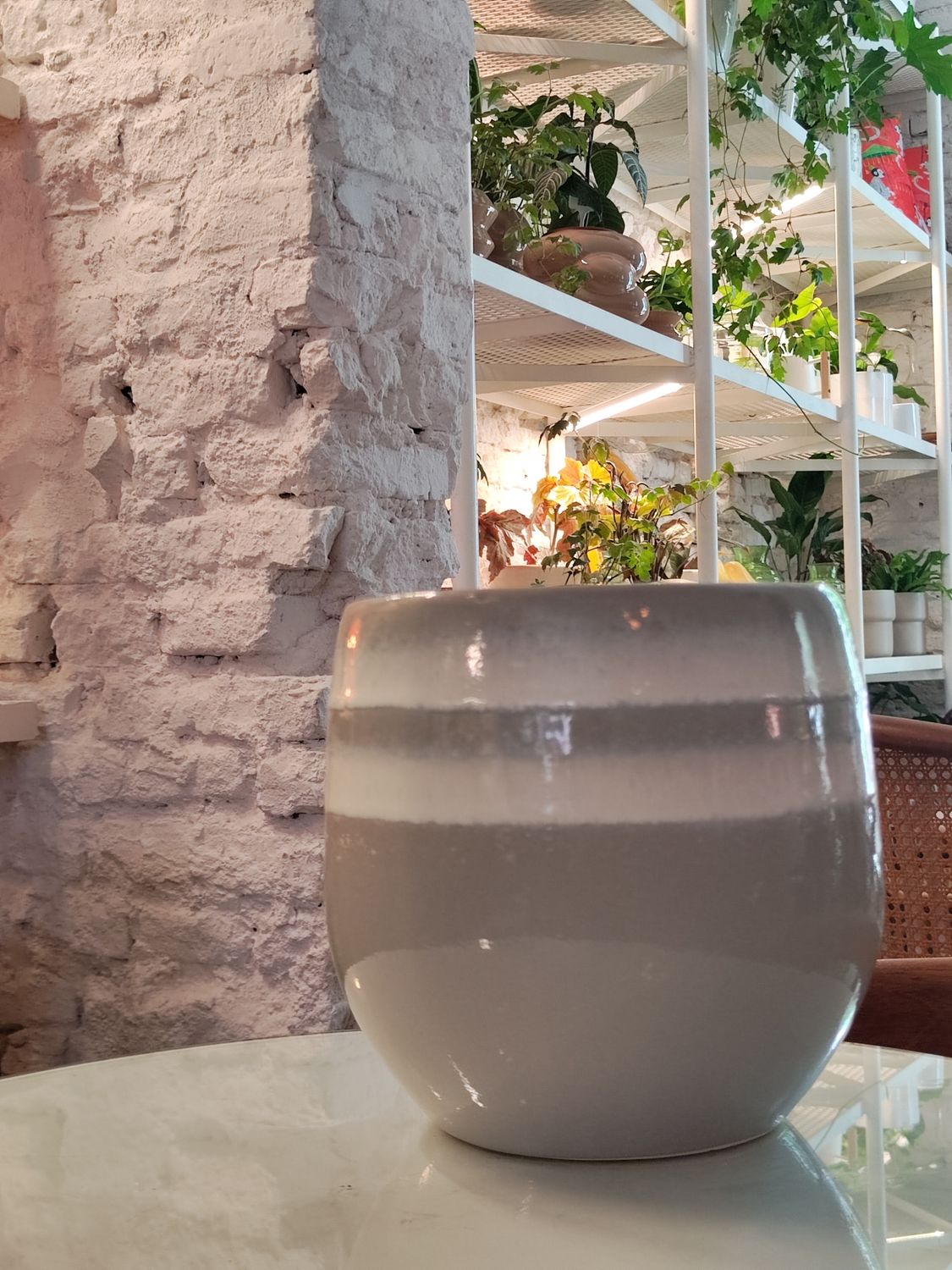Portamaceta Rayas Gris