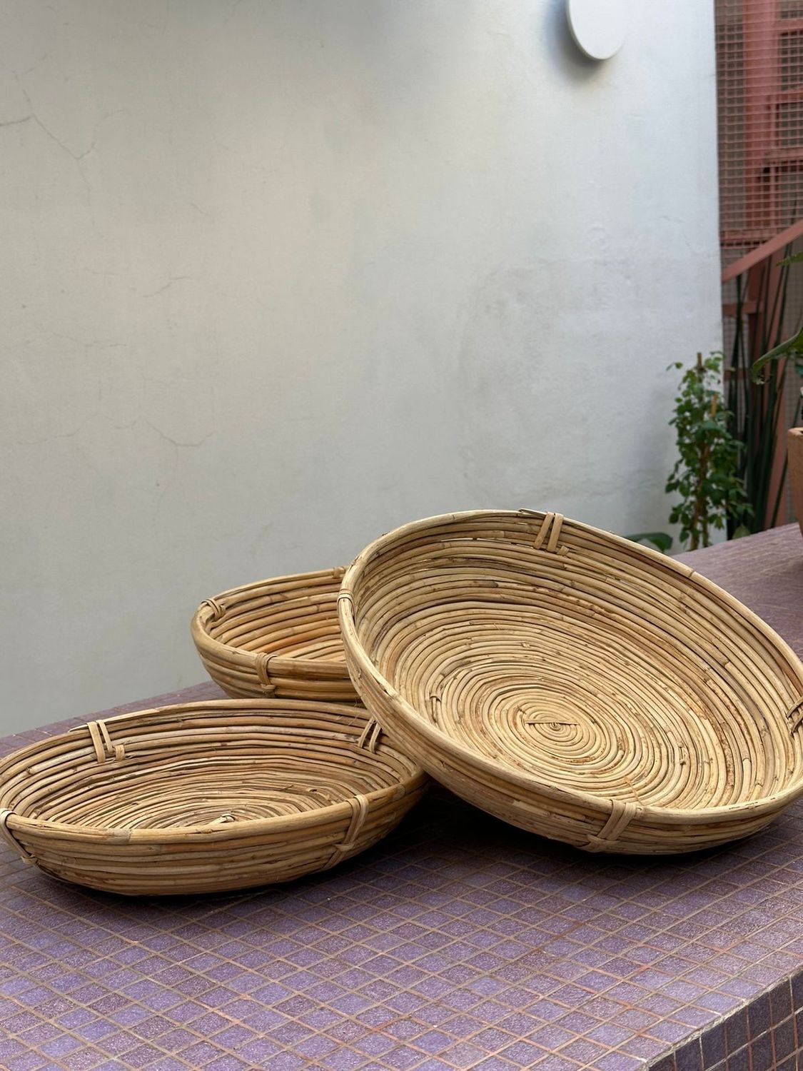 Bandeja Rattan X3 40-36-32