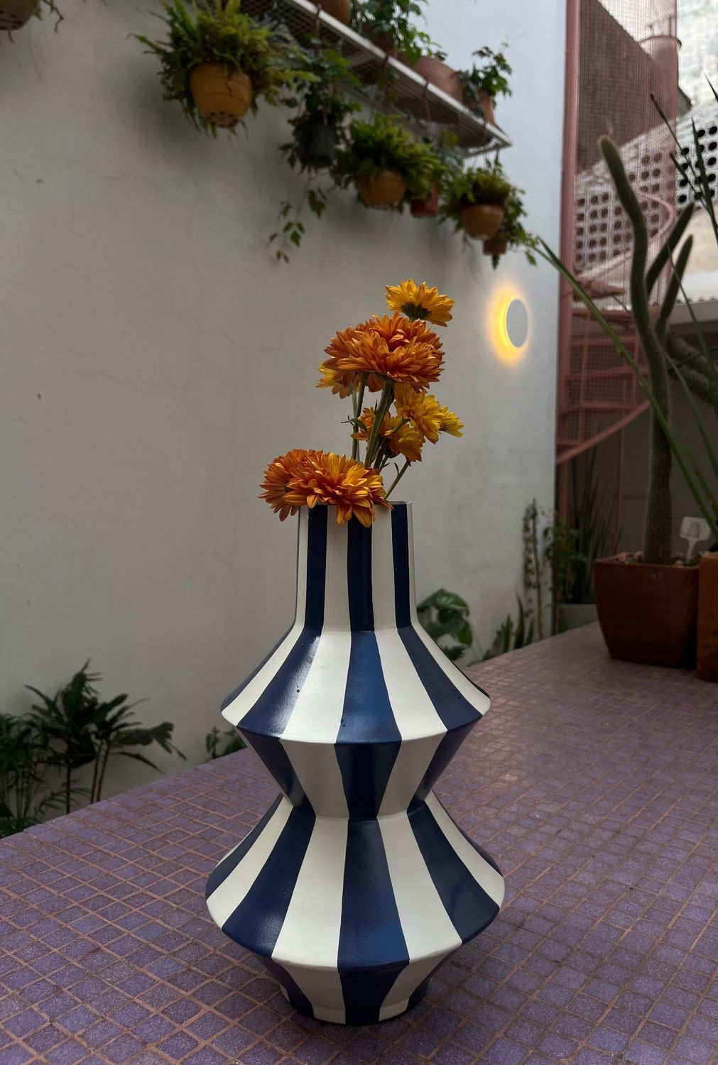 Jarron Mykonos azul
