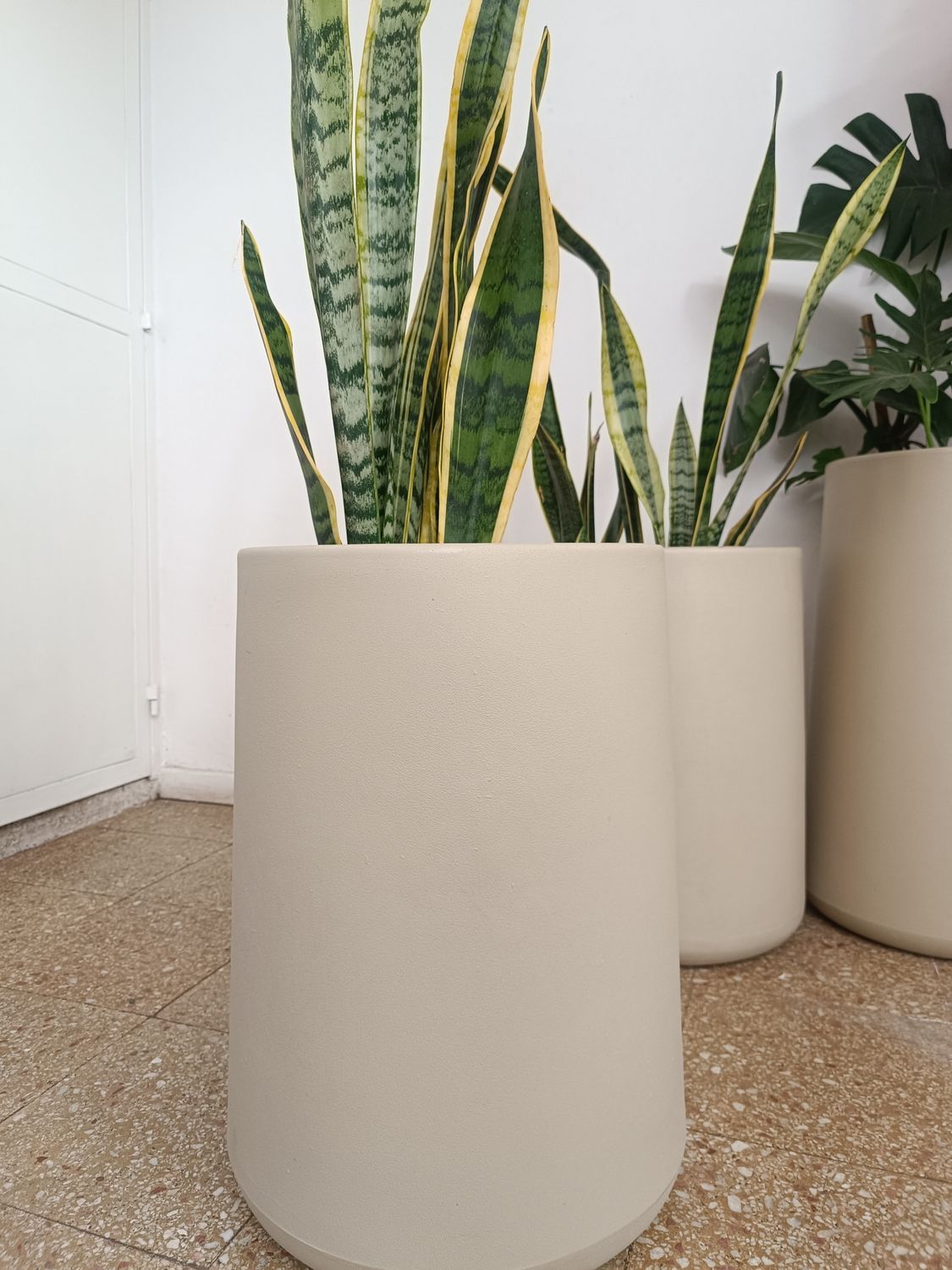 Maceta Rot Beige 55 cm