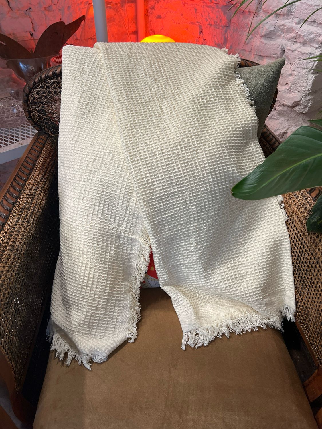 Manta Panal Beige