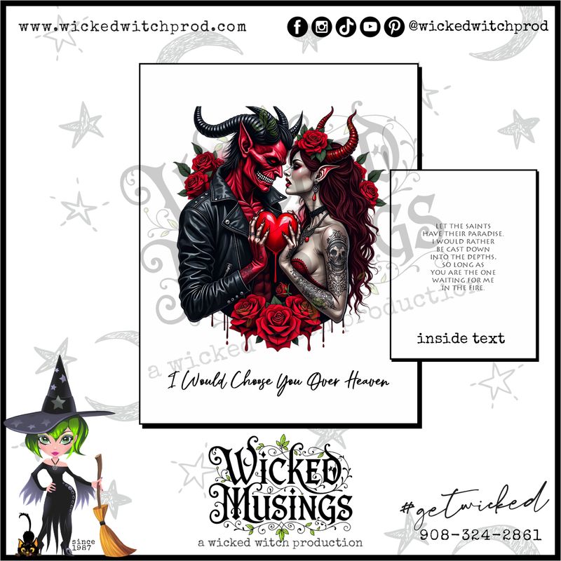 The Demon's Choice Greeting Card