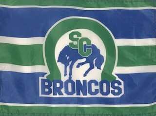 Large Bronco Flag