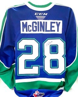 2020/21 Hub Edition Authentic Sam McGinley Game Worn Blue Jersey