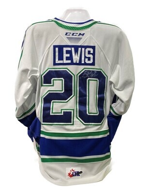 2022/23 Braeden Lewis Authentic Game Worn White Jersey 2022/23 Braeden Lewis Authentic Game Worn White Jersey