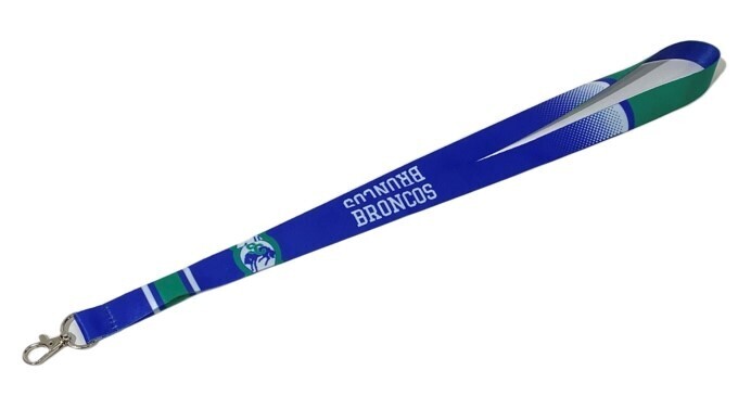 2 Color Broncos Lanyard