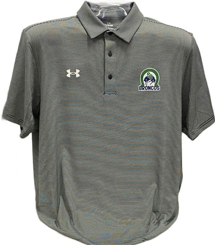 UA Team Stripe Polo - Black