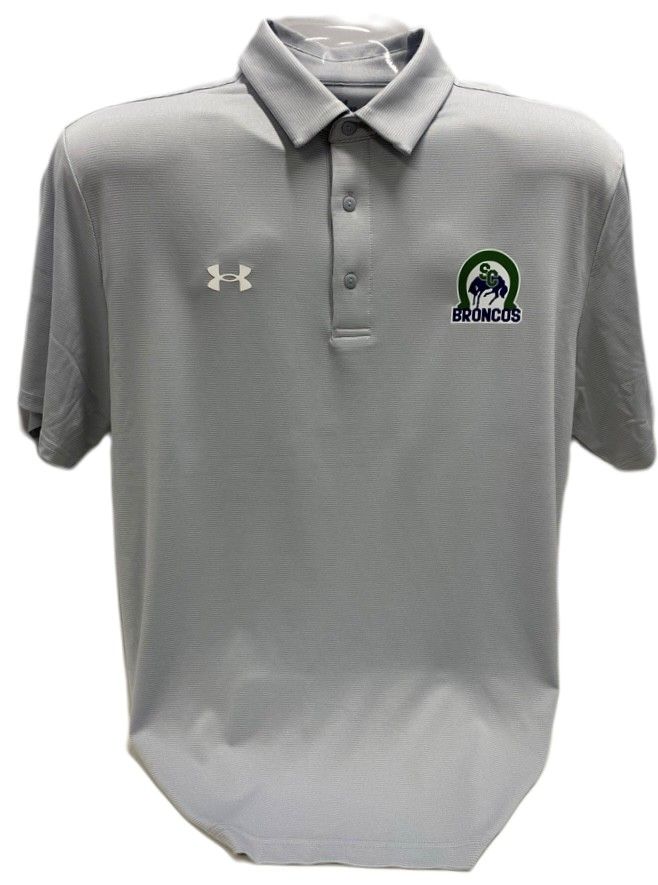 UA Team Stripe Polo Grey
