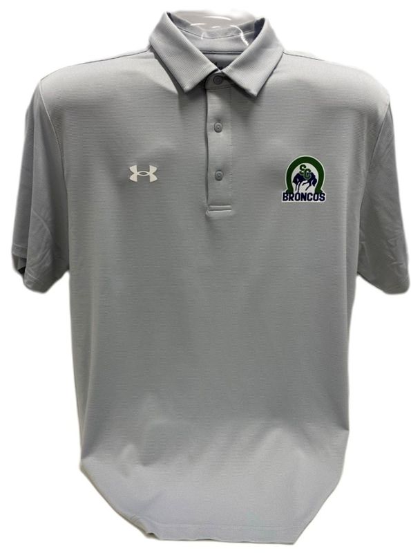 UA Team Stripe Polo Grey